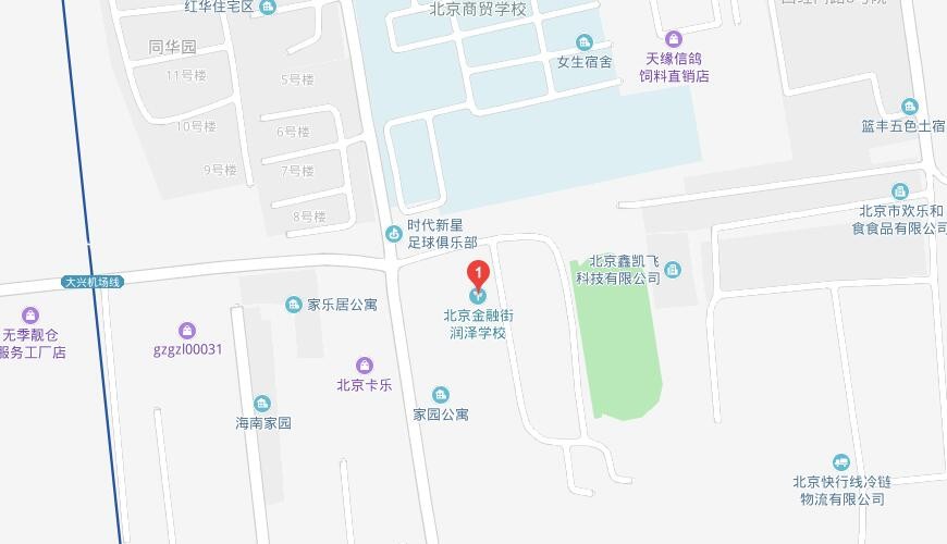 北京金融街润泽学校地图图片