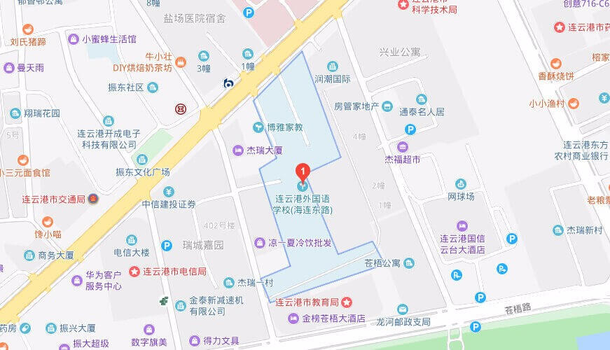 连云港外国语学校国际部地图图片