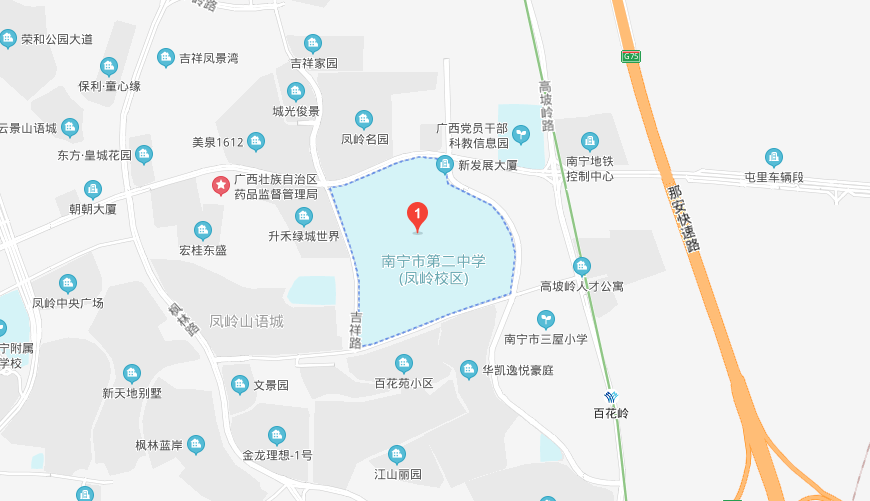 南宁市第二中学国际部地图图片