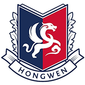 上海浦东新区民办宏文学校校徽logo