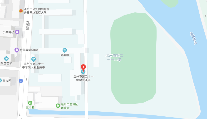 温州市第二十一中学国际部地图图片