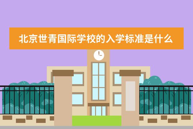 北京世青国际学校的入学标准是什么样的？