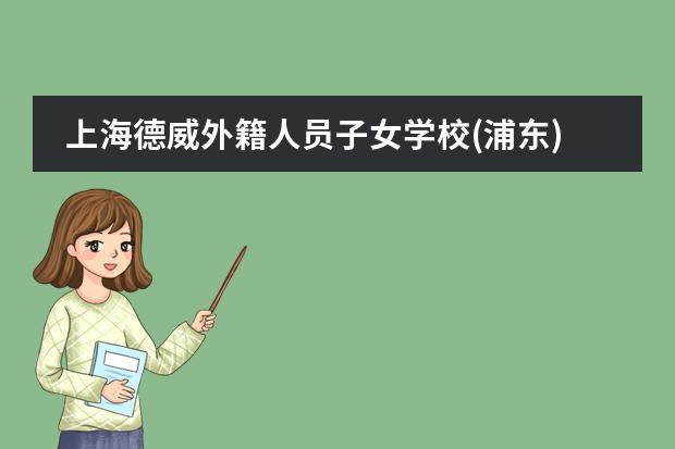 上海德威外籍人员子女学校(浦东)2023招生基本概况