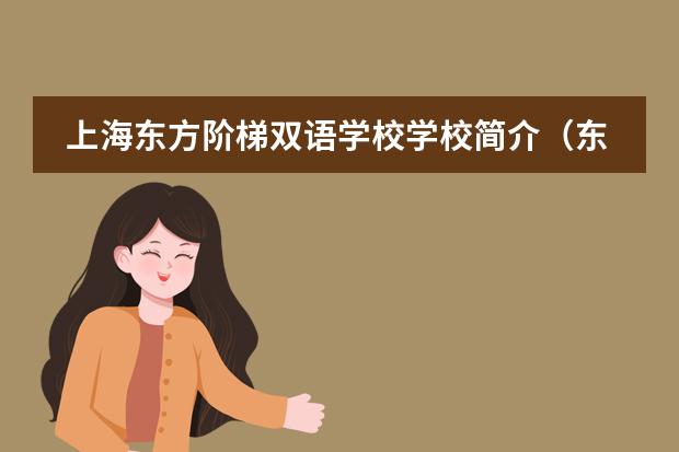 上海东方阶梯双语学校学校简介（东方阶梯双语学校的荣誉）